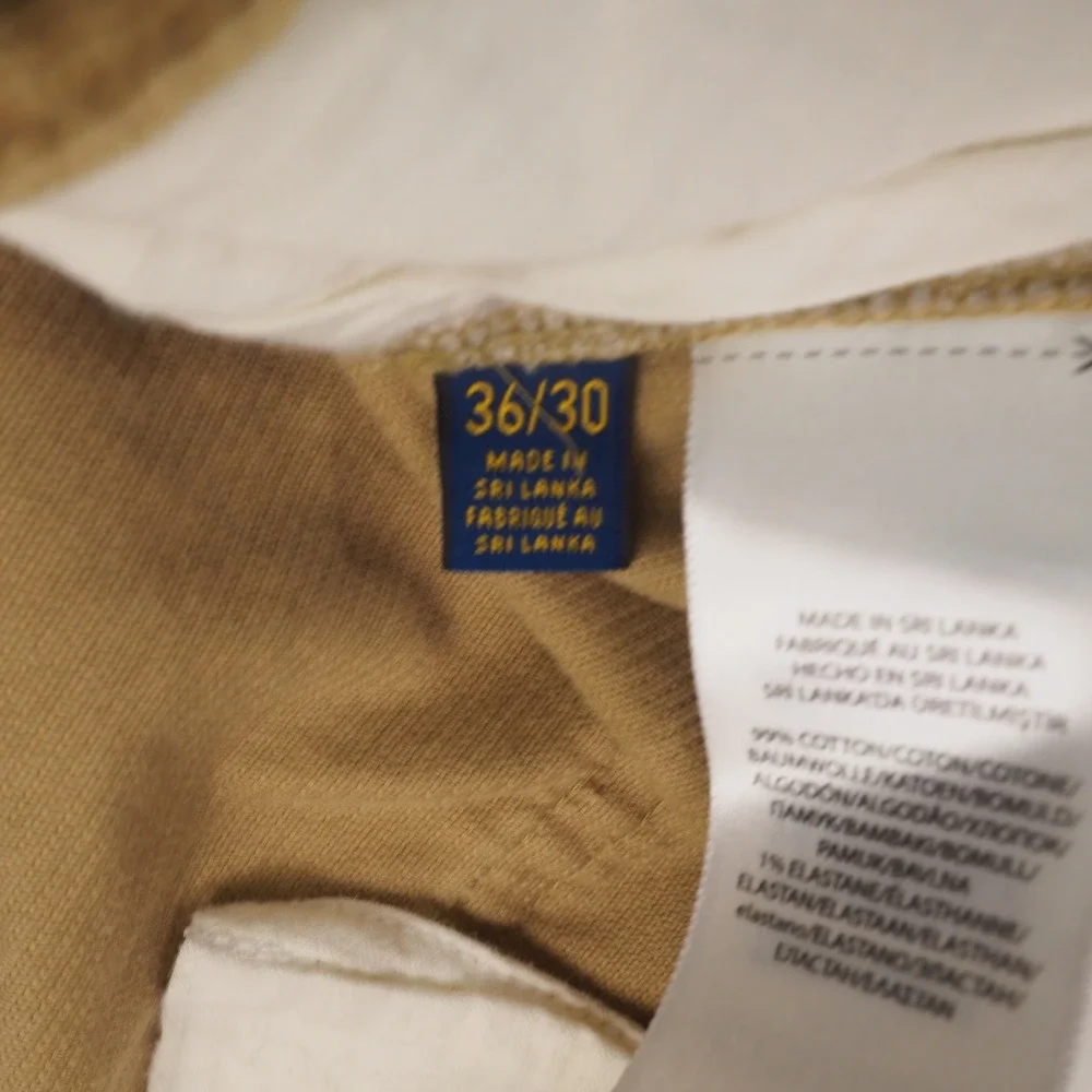 Polo Golf Ralph Lauren Corduroy Pants Mens 36x30 Classic Fit Tan Solid Preppy
